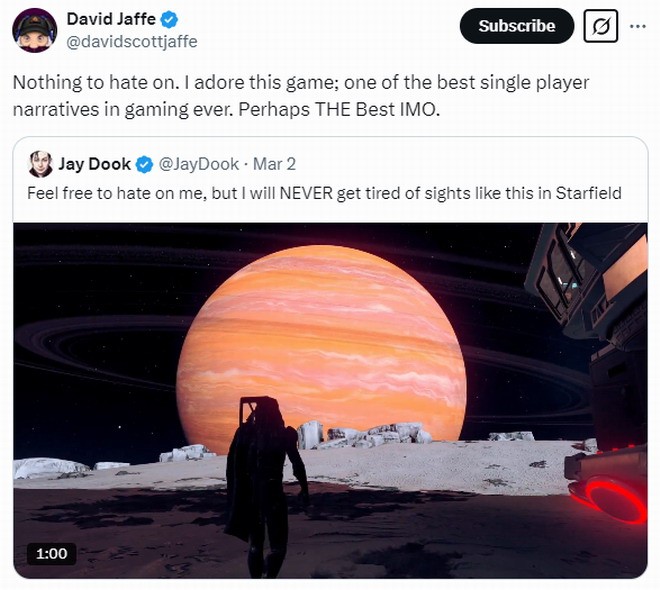 战神之父盛赞《星空》：最佳单机叙事游戏，超越期待的宇宙史诗！